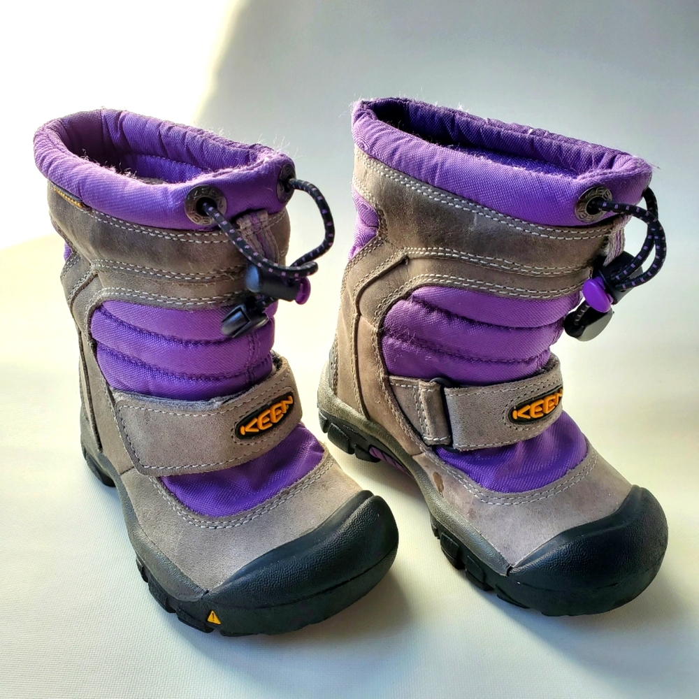 Keen 9 Waterproof Kids Boots Purple Warm 200 Gram Insulation
